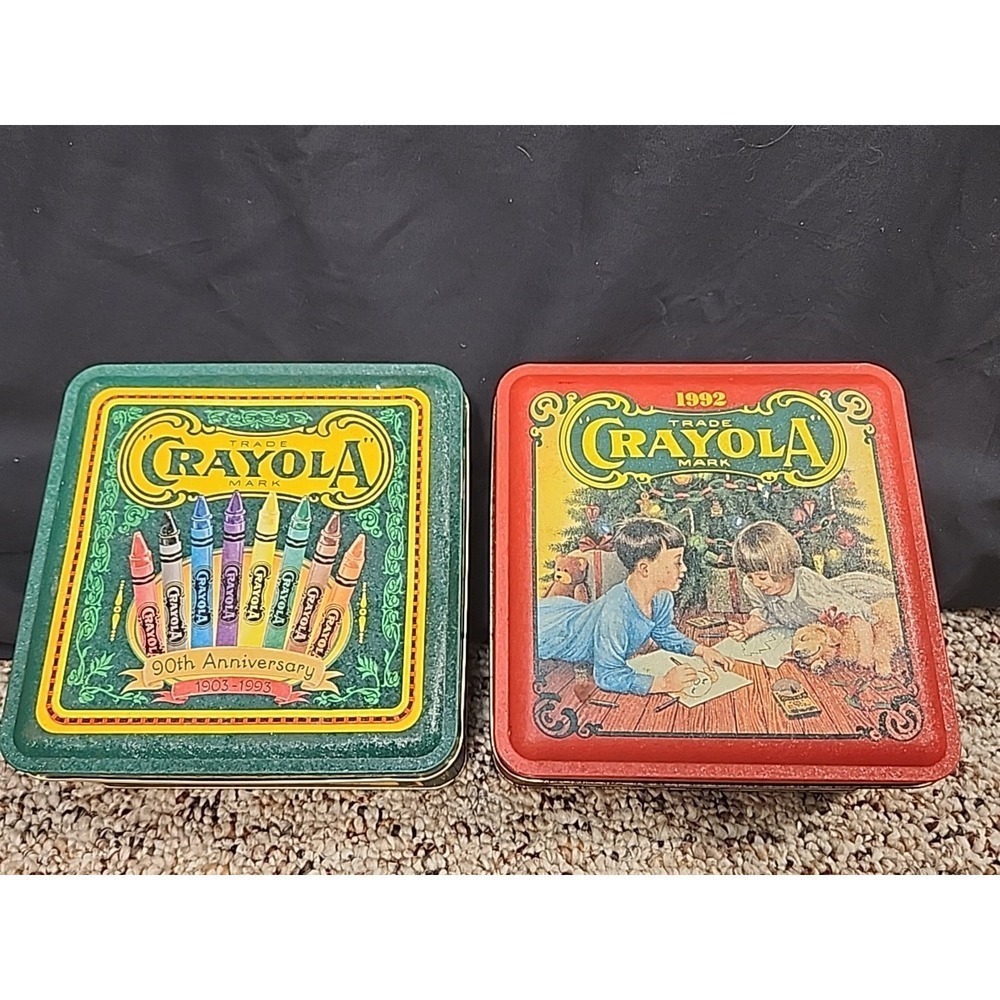 Lot Of 2 Crayola Tins. Vintage 1992 &1993